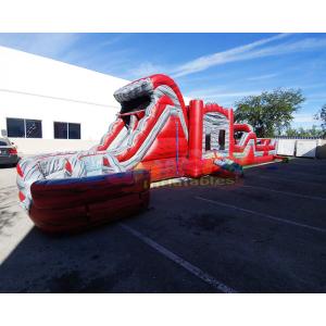 Train Bouncy Castle 13.2X4.7X3M Inflatable Obstacle Course