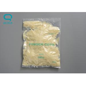 Buy cheap Frosted Translucent Rubber Latex Notched Finger Cots Anti Static from wholesalers