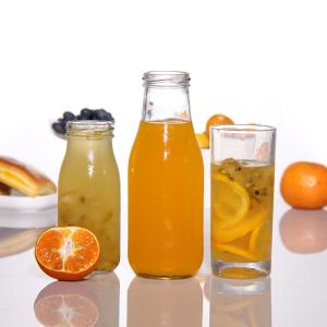 Buy cheap 500ml Clear Juice Bottle Airtight Glass Juice Containers Decal Printing from wholesalers