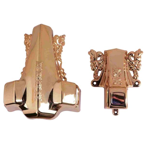 Bronze Or Copper Color Coffin Corner 3# B And Steel Pipe With Painting In