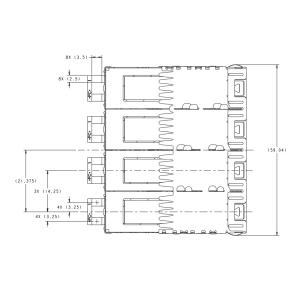 Buy cheap SFP+ Cage, Ganged (1 x 3) with Heat Sink Connector Press-Fit 2198234-3 from wholesalers