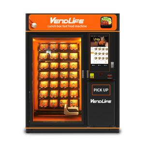 healthy Automatic Hot Food Vending Machine 192pcs With touch Screen