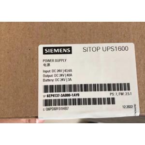 Buy cheap 24V Uninterruptible SIEMENS SIMATIC Power Supply 6EP4137-3AB00-1AY0 SITOP UPS1600 40 A USB from wholesalers