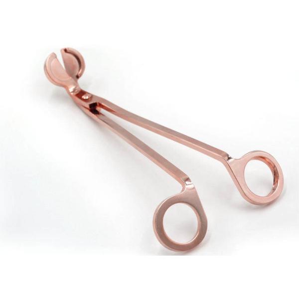 Buy cheap Rose Gold Round Head Candle Wick Scissors Candle Extinguisher First Class from wholesalers