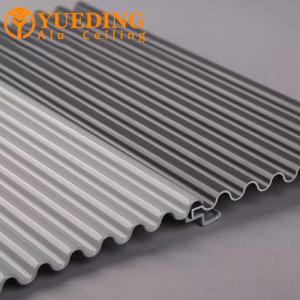 Semi Circular Arc Aluminum Corrugated Panels 1.2mm for Curtain Wall Door Head