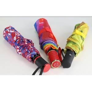 Buy cheap Auto open close 3 Foldable Umbrella Windproof Plastic Handle from wholesalers