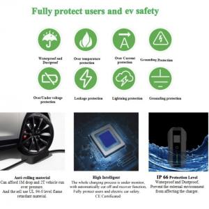 7kw 11kw 22kw Portable Ev Charger 32A 1 Phase 3 Phase Type 2 With 5m Cable