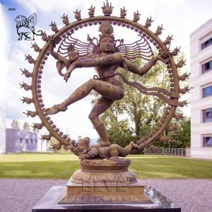 Buy cheap BLVE Bronze Hindu God Idols Statue Metal Indian Religious Nataraja Sculpture Large Outdoor product