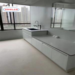 Buy cheap White Lab Workbench - 2 Compartments for Versatile Applications from wholesalers