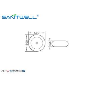 Buy cheap Sanitary Ware Countertop Ceramic Gold Bathroom Sinks With Faucet Hole from wholesalers