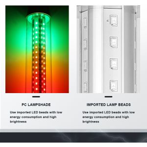 DC 24V Input LED Tower Lamp Foldable Machine Stack Light With Built In Buzzer