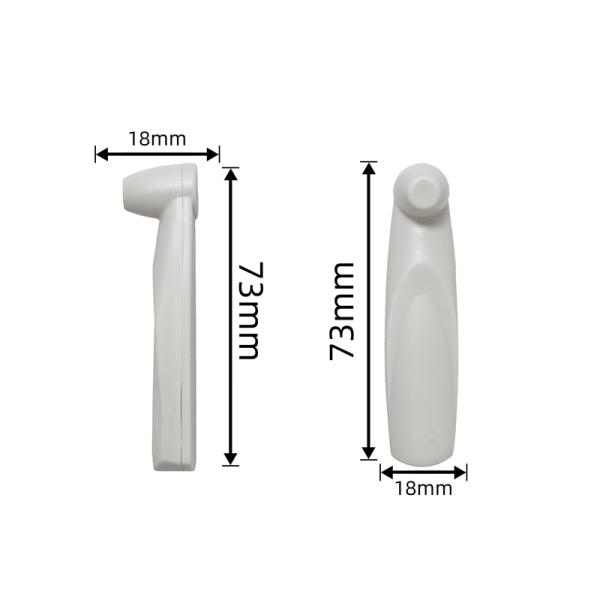 73mm Retail Store EAS 58KHz Security Hard AM Tag Grey