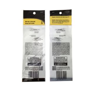 80mic Transparent Polypropylene Opp Plastic Bag With Adhesive Tape ASP