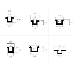 Solid Heat Resistant Brass U Profile CuPb3Zn39 Transition Profile Strip