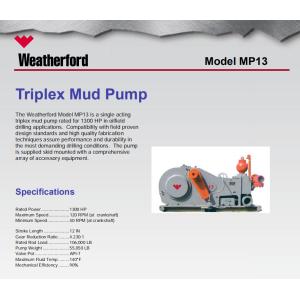 Buy cheap MUD PUMP FOR OILWELL DRILLING, WEATHERFORD MUD PUMP, MP5 MUD PUMP, MP10 MUD PUMP, MP13 MUD PUMP, MP16 MUD PUMP from wholesalers