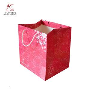 Buy cheap Eco Friendly Pink Paper Bags With Handles For Clothes from wholesalers