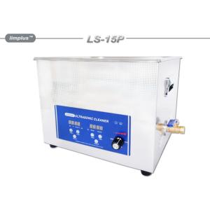 Buy cheap Digital Ultrasonic Jewelry Cleaning Machine , 15L Ultrasonic Carburetor Cleaner With Movable Basket from wholesalers