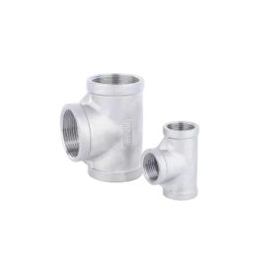 Hexagon Head Code Stainless Steel Equal Tee for Industrial Pipe Fittings