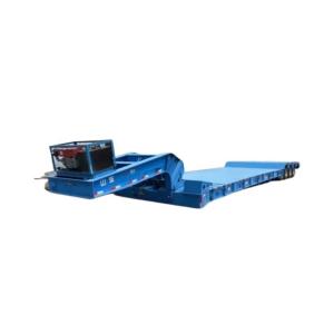 Buy cheap Customized Goose Neck Terminal Port Lowboy Transport Trailer with Wabco Relay Valve from wholesalers