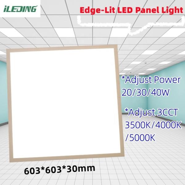 5- Adjust 3 CCT 20W 30W 40W LED Edge-Lit Surface Mount Fixture Dimmable Ceiling