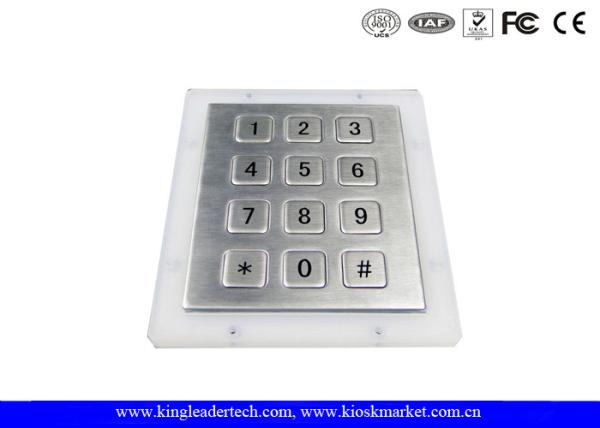 Buy cheap Panel Mount Rugged Metal Numeric Keypad With 12 Short Travel Keys from wholesalers