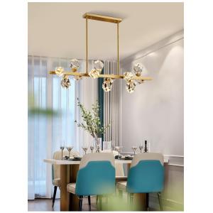 Modern Circle Rectangle Chandelier Lighting Living Dining Room Diamond Crystal