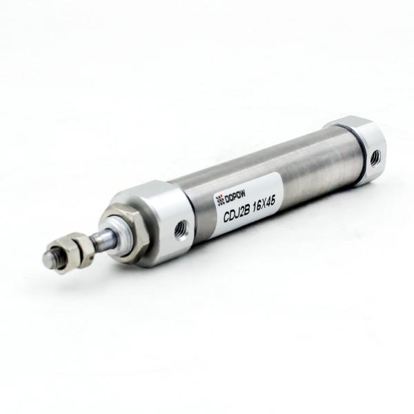 Quality CJ2B Series Gray Stainless Steel Small Piston Cylinder / Compression Cylinder for sale