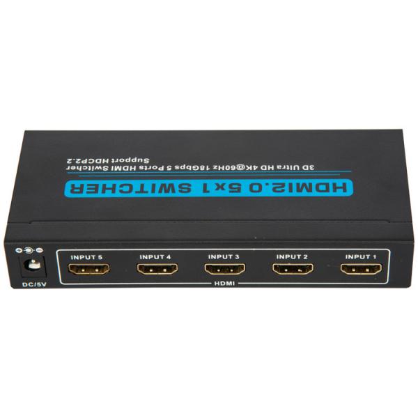 Quality 48 Bit 3840x2160 60Hz 5x1 HDMI 4K Switcher for sale