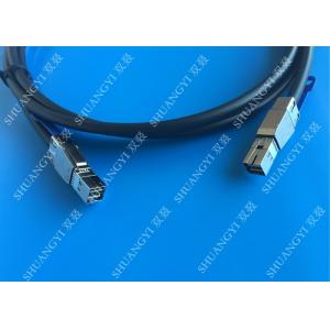 Buy cheap 3.3FT External SAS Cable HD Mini SAS SFF-8644 To SFF-8644 Cable 1M / Black from wholesalers