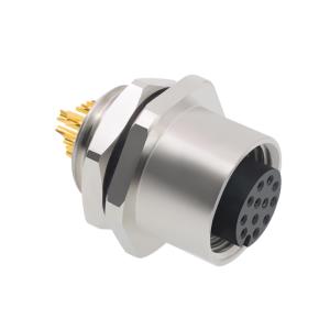 Screw Locking M12 Circular Connector With 5 Pin Molex Connector JST Housing Wire