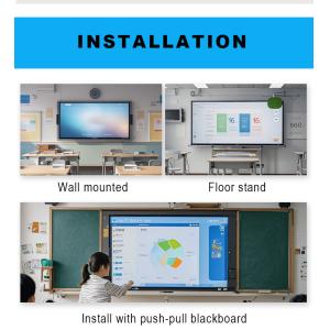 Qtenboard Wireless Sharing Multi-share Screen Projector Interactive Digital