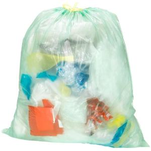 13 Gallon Biodegradable Drawstring Trash Bags with HDPE Material and 5-50 Mic