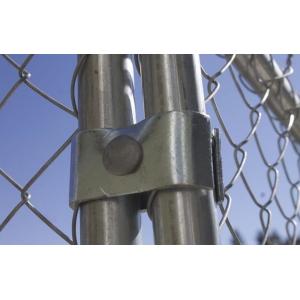 Buy cheap 8'x12' temporary chain link fence panels diameter wire 11.5ga chain link mesh 2" x 2" tube 35mm wall thick 1.60mm from wholesalers