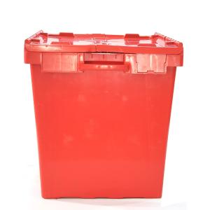 Buy cheap Large Industrial Solid Box Logistics Warehouse Packaging Stack Nest Plastic Crate with Lid from wholesalers