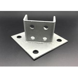 Buy cheap Galvanized Steel Fitting Brackets Custom Strut Channel Post Base from wholesalers