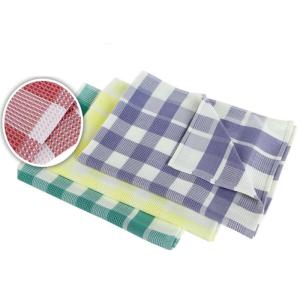 Buy cheap Microfiber Napkin Special Lattice Pattern Dope-Dyed for Cleaning from wholesalers
