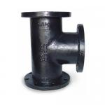 Buy cheap Black Painting Cast Iron Pipe Fittings Ductile Iron Flanged Tee For Pump Part from wholesalers