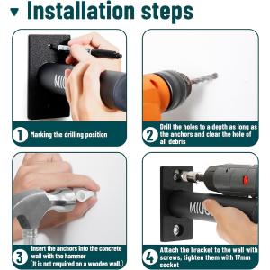 Buy cheap Nonstandard Structure Wall Mounted Weight Plate Holder with Mounting Hardware Bracket from wholesalers