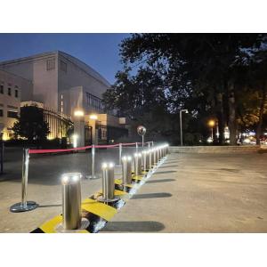 Automatic Hydraulic Driveway Bollards With LED Lights 217mm Diameter
