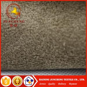2017 hot sale 100 polyester faux suede fabric for shoe/sofa/garment