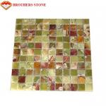 Buy cheap Green Jade Onyx Slab , Natural Onyx Mosaic Tile For Kitchen Floor from wholesalers