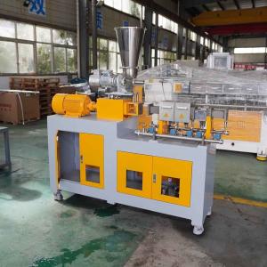 CE Twin Screw Plastic Granulator For Biodegradable PP PE Corn Starch Calcium