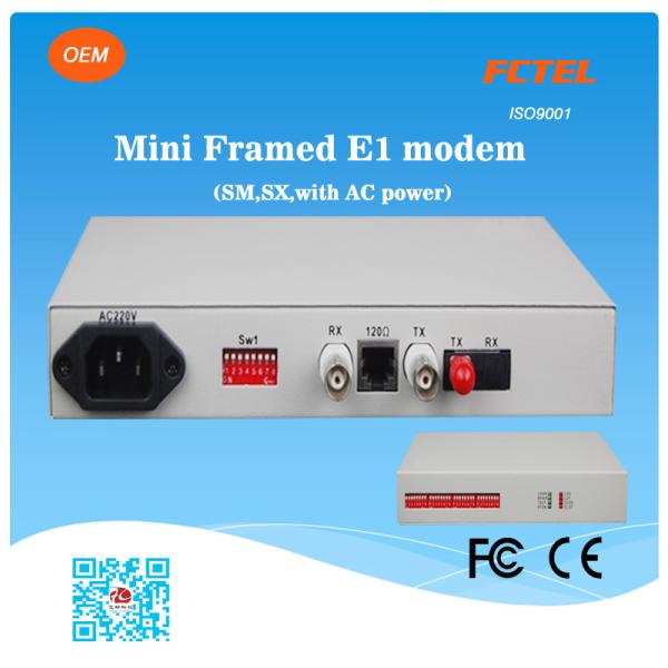 Buy cheap FCTEL Mini Framed E1 Optical Fiber Modem from wholesalers