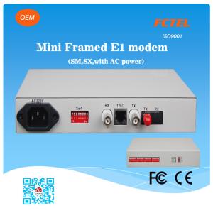 Buy cheap FCTEL Mini Framed E1 Optical Fiber Modem from wholesalers