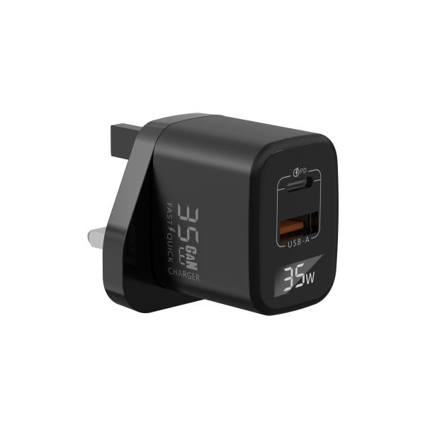 Buy cheap 35W GaN Fast Charging USB C Charger Block With Digital Display from wholesalers