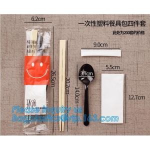 Buy cheap High quality New designed Cheap Disposable Plastic cutlery Sets(plastic knife spoon fork packs) chopsticks,cutlery set, from wholesalers