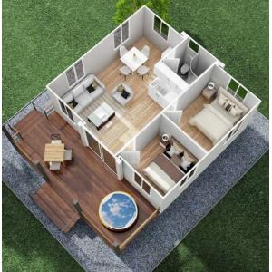 Prefabricated Modern Module 8 Bedroom 20Ft Expandable Container Tiny House To