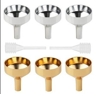 Easy Filling Mini Perfume Funnel Aluminum Alloy Cosmetic Perfume Funnel For