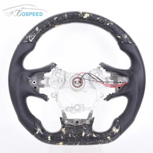 China Sports Forged Alcantara Smooth Toyota Leather Steering Wheel Carbon Fiber Material on sale