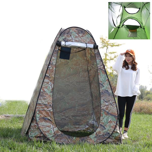Quality Thick Silver Coated Pop Up Shower Tents For Camping for sale